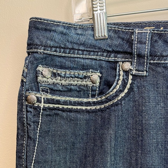 Ethyl Jeans Size 12 Classic Rhinestone Embellished Women’s Denim Jeans - Picture 4 of 13